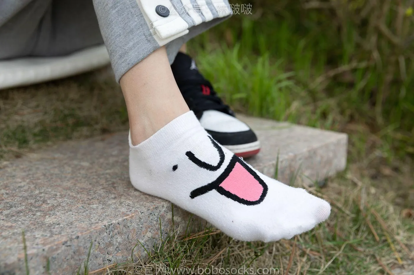 [BoBoSocks袜啵啵]NO.023 稚予-AJ、白色短棉袜、裸足 [119P]插图1